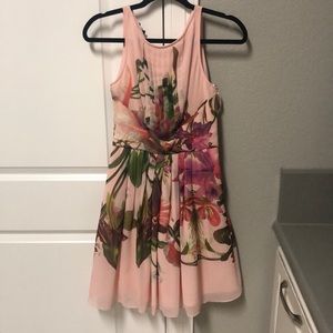 Ted Baker pink floral dress